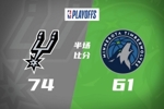 半场战报-马刺领先森林狼13分 文班13+4 卡斯尔19+6 爱德华兹19分