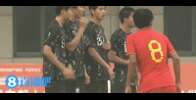 帅气飞踢庆祝！吴比乐破门梅开二度，U16国足2-1领先韩国U16